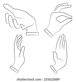 sketch hand sign