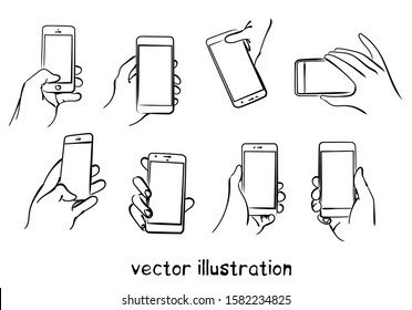 Hand with Phone Stock Vectors, Images & Vector Art | Shutterstock