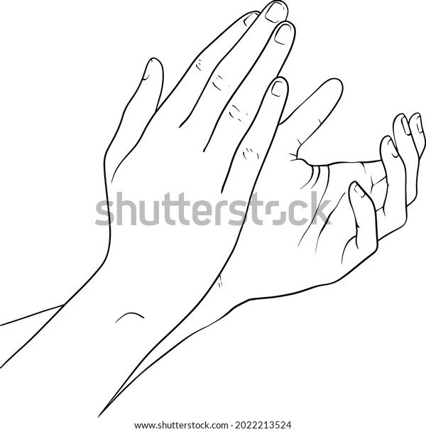 Sketch Hands Drawn Concept Design Hand Stock Vector (Royalty Free ...