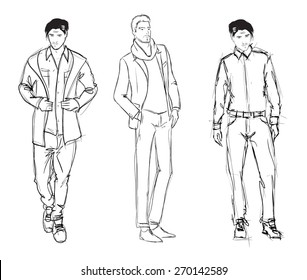 41,087 Man Standing Sketch Images, Stock Photos & Vectors | Shutterstock