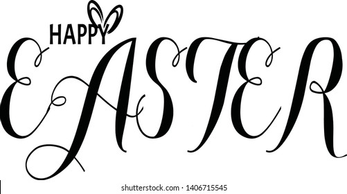 
Sketch a Happy Easter for Easter posters, logos, icons or badges with a white background. Banners, postcards, text cards, templates, season greetings