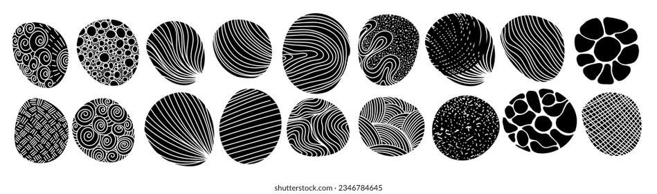 Sketch hatching patterns, abstract hand drawn vector backgrounds. Linear pencil sketch and doodle patterns, crossed, wavy and parallel lines, hatch sketching graphic texture. Vector illustration