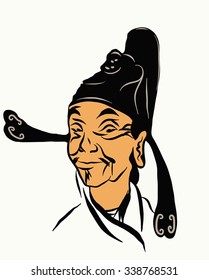 sketch head face Chinese
