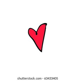 sketch of a heart