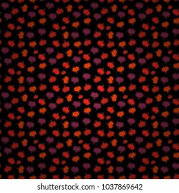 Sketch heart elements on black, red and purple colors. Valentine':s day. Wrapping paper. Love repeated backdrop for girl, textile, clothes. Vector illustration. Seamless love pattern.