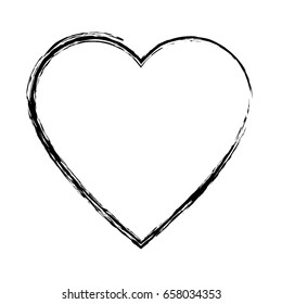 sketch heart health care love symbol