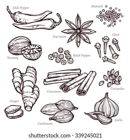 Sketch Herbs And Spice Set