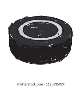 Sketch of a hockey puck