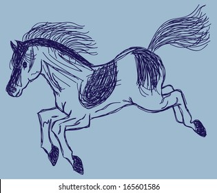 sketch horse