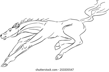 Sketch of horse