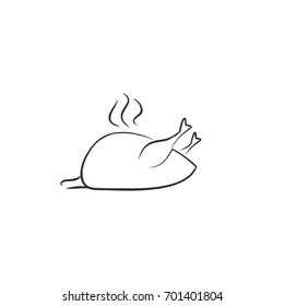 Sketch hot chickens