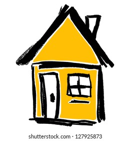 sketch of house