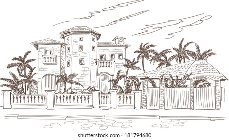 Sketch of a house