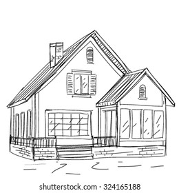 House Sketch Images, Stock Photos & Vectors | Shutterstock