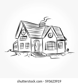 House Drawing Images Stock Photos Vectors Shutterstock