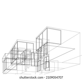 Skizze der HausVektorgrafik
