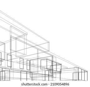 sketch of house vector illustration