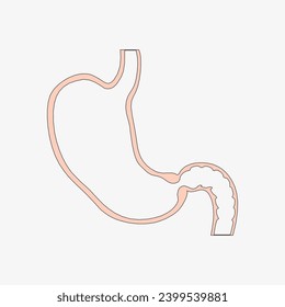 Sketch of the human Body part in vector design. Line drawing of the body part illustration. clip art of medical field icon. Health symbol