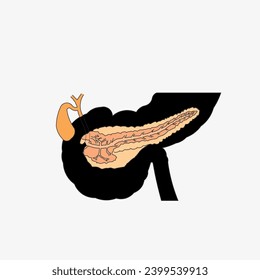 Sketch of the human Body part in vector design. Line drawing of the body part illustration. clip art of medical field icon. Health symbol