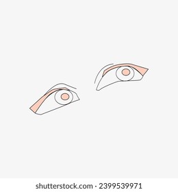 Sketch of the human Body part in vector design. Line drawing of the body part illustration. clip art of medical field icon. Health symbol