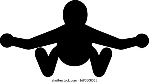 sketch of a human character with different view on a white background vector