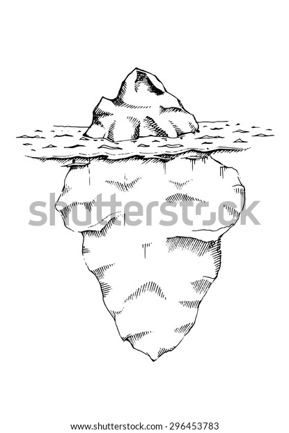 氷山のスケッチ ベクターイラスト のベクター画像素材 ロイヤリティフリー