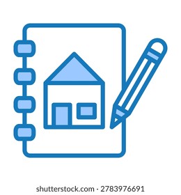Sketch Icon Blue Dualtone Design Vector Illustration