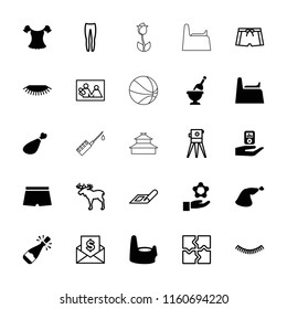 Sketch icon. collection of 25 sketch filled and outline icons such as baby potty, meat leg, moose, plan, eyelash, underpants, puzzle. editable sketch icons for web and mobile.