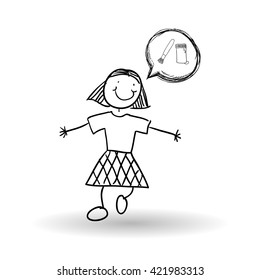 sketch icon. creative concept.  