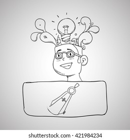 sketch icon. creative concept.   