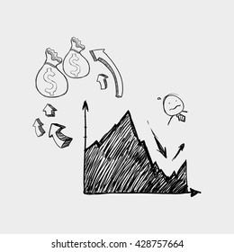 sketch icon. creative concept.  Flat illiustration , vector