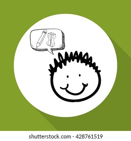 sketch icon. creative concept.  Flat illiustration , vector