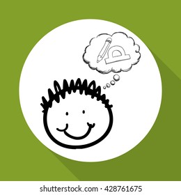 sketch icon. creative concept.  Flat illiustration , vector