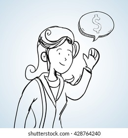 sketch icon. creative concept.  Flat illiustration