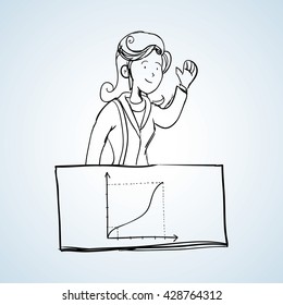 sketch icon. creative concept.  Flat illiustration