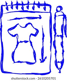 sketch icon in doodle style
