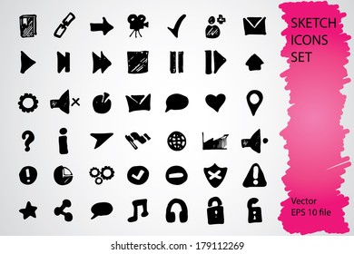 Sketch icon set