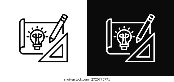 Conjunto de iconos de boceto en blanco y negro