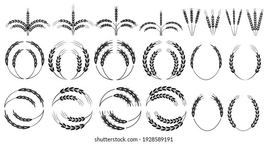 Sketch icon. Winner award. Vintage sketch icon with black wreaths. Stock image. EPS 10.