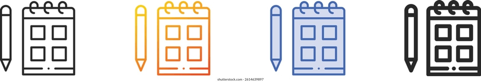 sketch icon.Thin Linear, Gradient, Blue Stroke and bold Style Design Isolated On White Background
