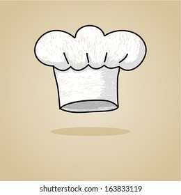 Sketch illustration of a chef hat