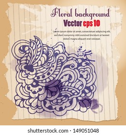 Sketch.The illustration contains transparency and effects. EPS10