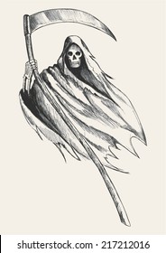 grim reaper drawings
