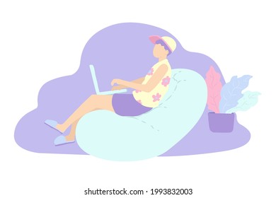 sketch illustration hand drawing sketch illustration hand drawing the concept of a vacation at home
