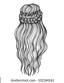 4,841 Back hair sketches Images, Stock Photos & Vectors | Shutterstock