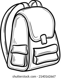 Sketch illustration of school bag - Back to school