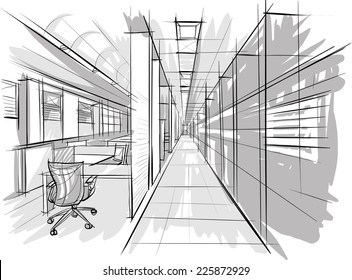 Sketch of interior