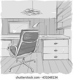 Sketch of interior