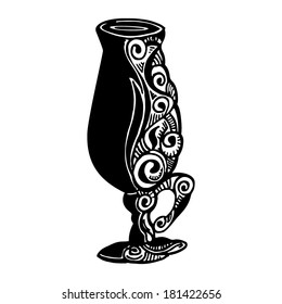 Sketch Irish coffee mud with pattern