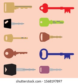 sketch of keys for various design